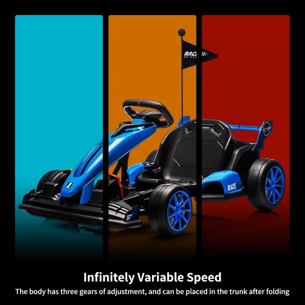 Electric Drift Kart Car with Adjustable Seat