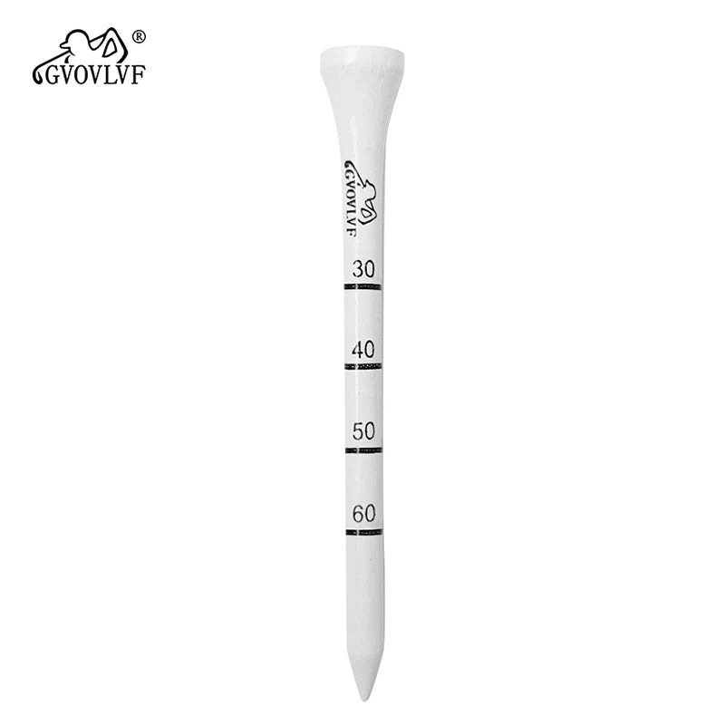 50 Pieces Golf Tees White and Black Adjustable Depth