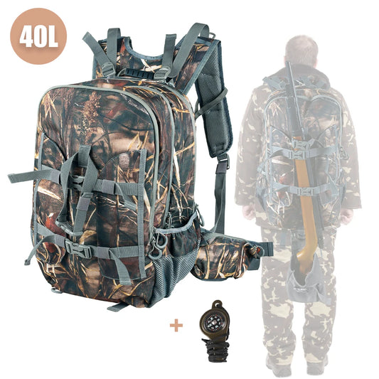 Large Capacity Hunting Backpack with Rifle Holder