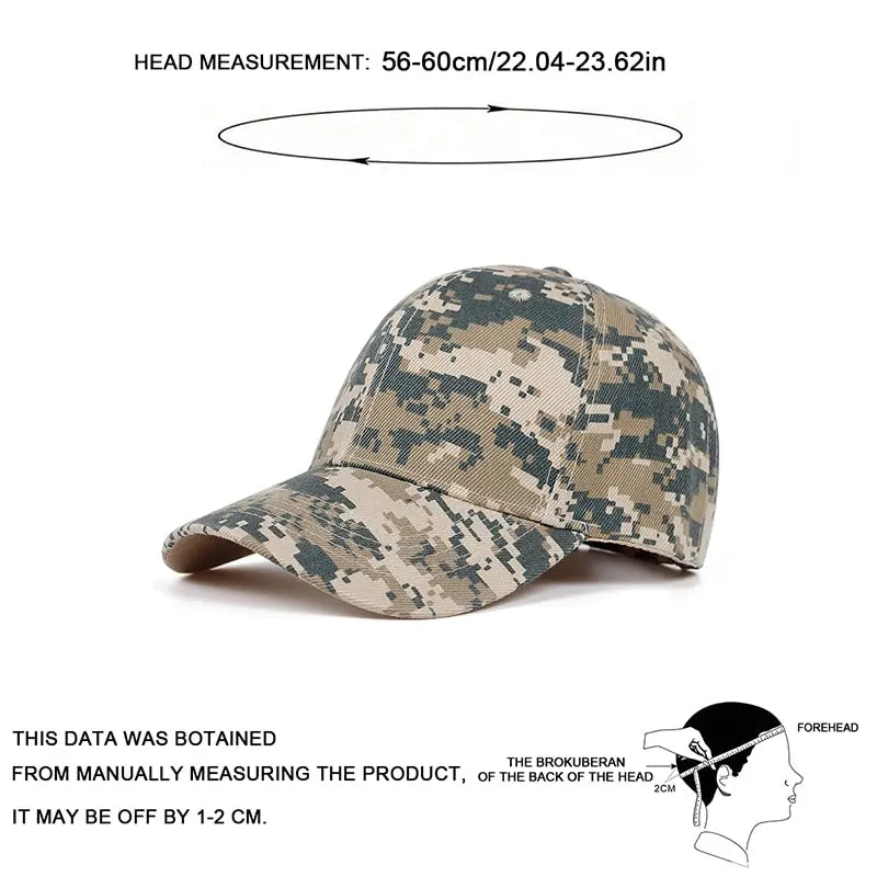 Light Plate Army Camouflage Baseball Cap