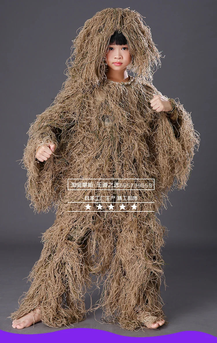 5PCS kids Ghillie Suits