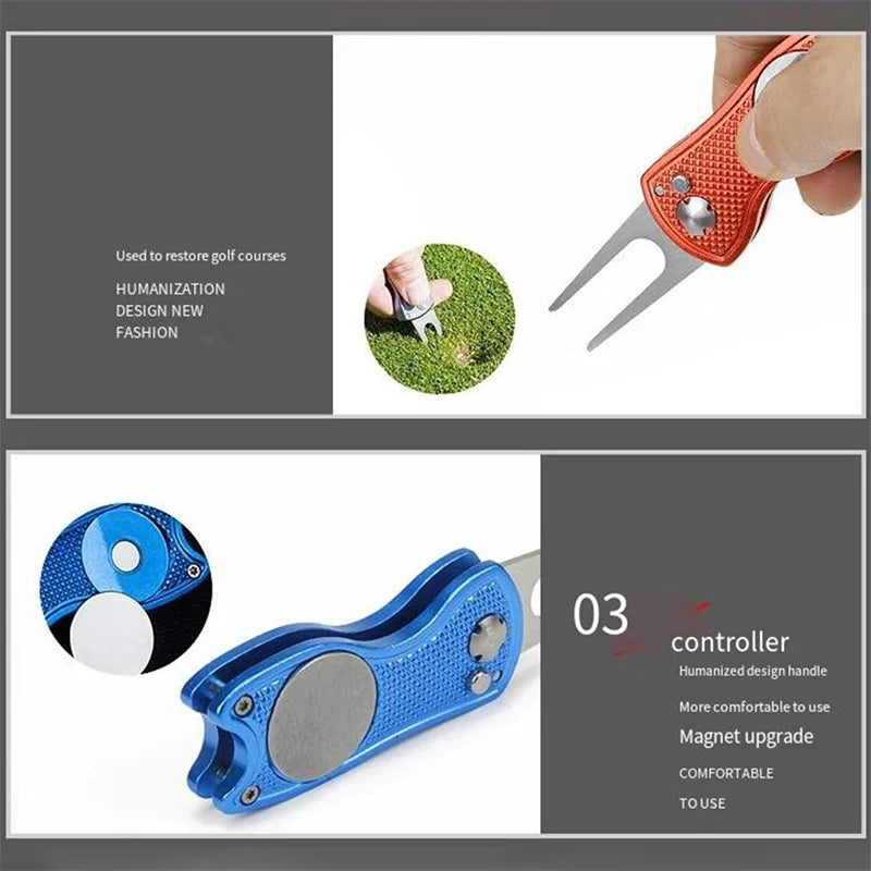 Foldable Golf Divot Repair Tool