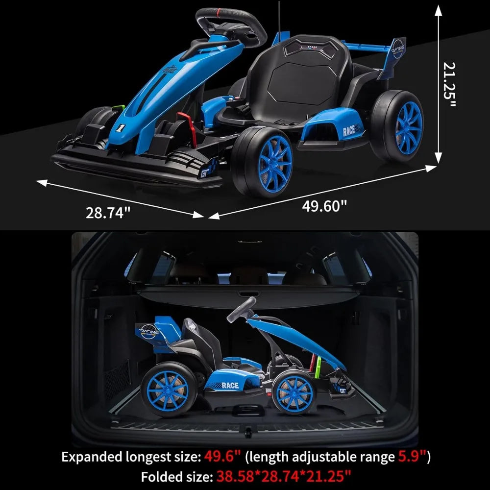 Electric Drift Kart Car with Adjustable Seat