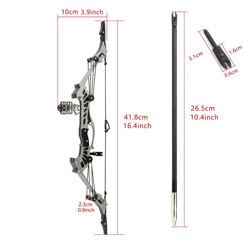 Mini Archery Compound Bow 16.4inches