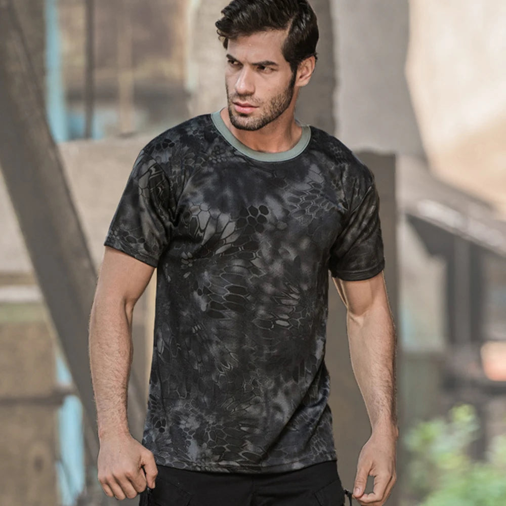 Outdoor Sports Men T-Shirts Camouflage