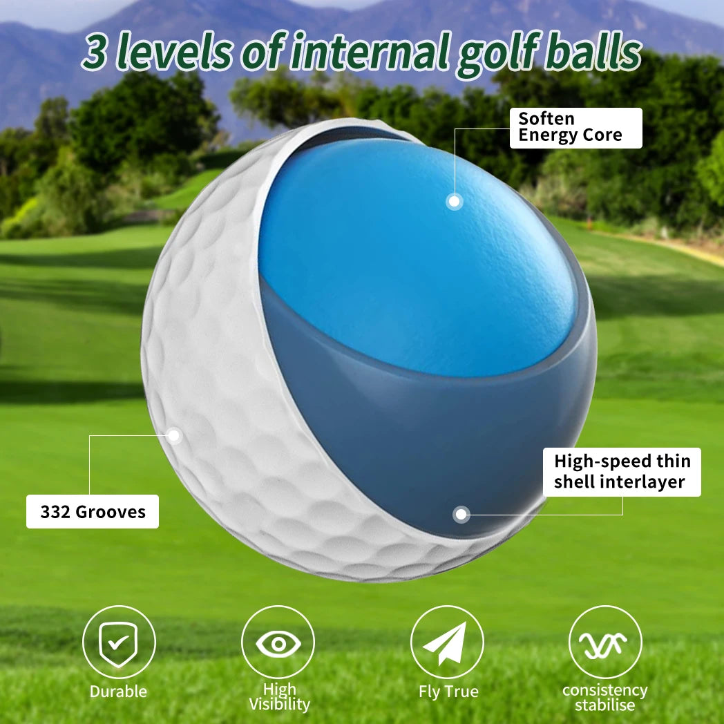 Caiton 100pcs  Golf Balls , High Performance, Long Distance