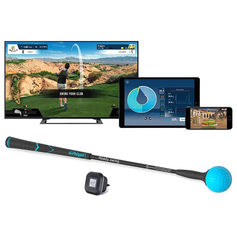 Golf Simulator + Swing,Experience Professional Swing Indoors And Outdoors,Smart Sensor + 3D Analysis,Improve Your Skills And Fun