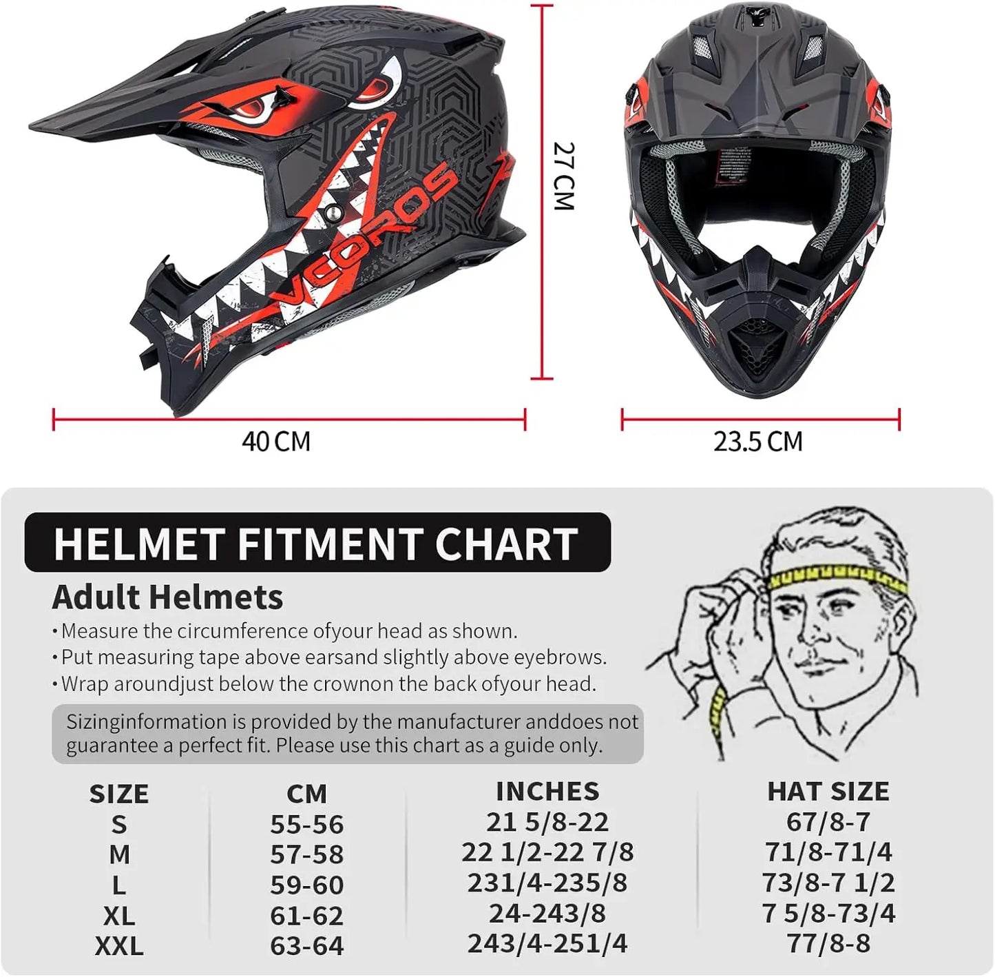 Adult Motocross Helmet