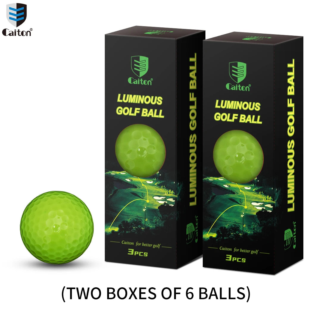 Caiton Glow Golf Balls for Night Sports