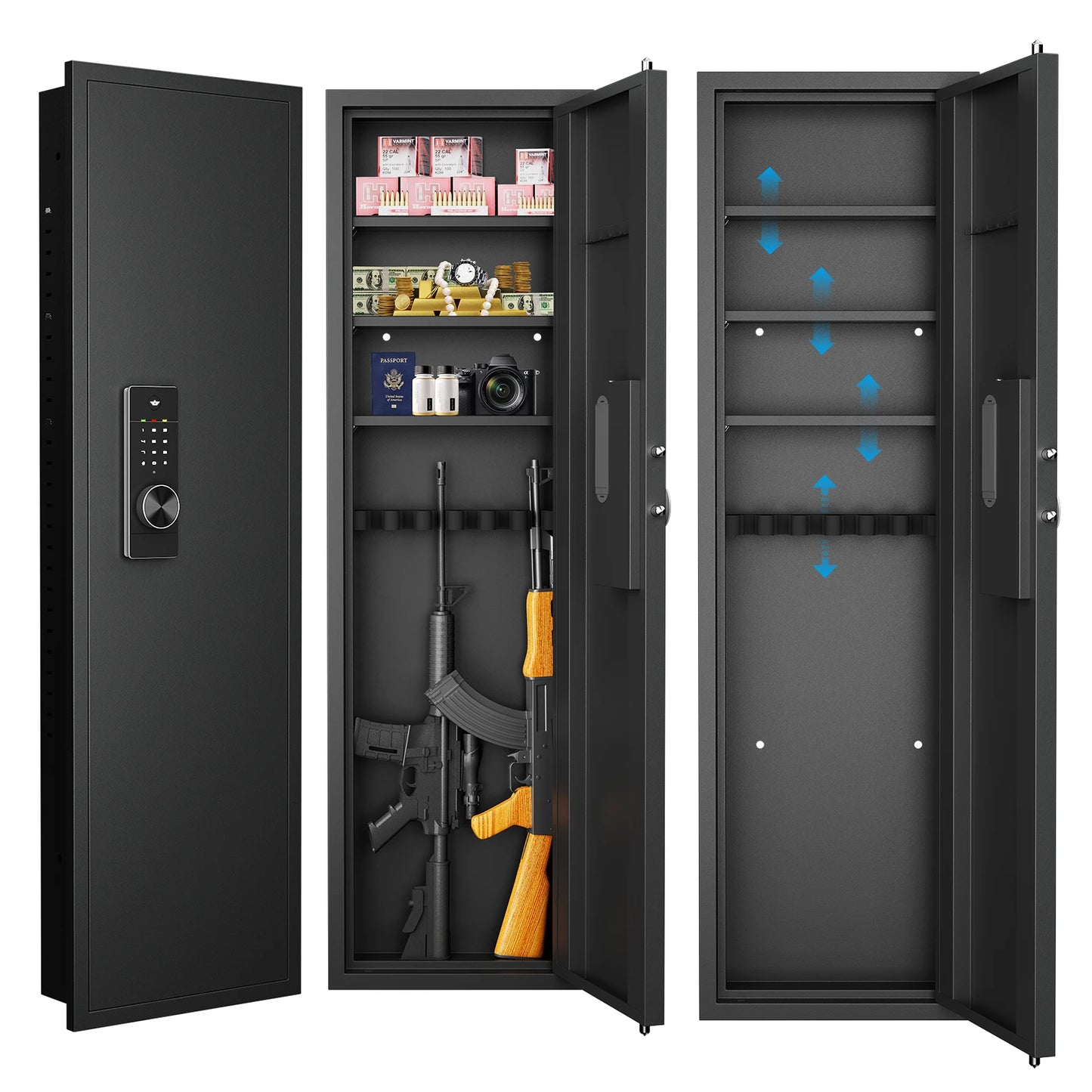 53" Passwod Touch Panel In-Wall Safe