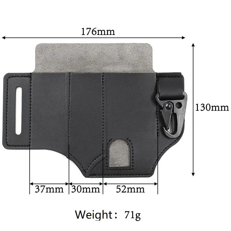 Tactical Multi Tool Belt Leather Bag