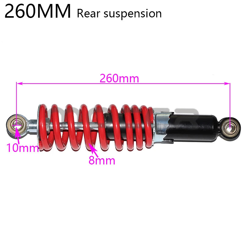 250mm260mm270mm front and rear shock