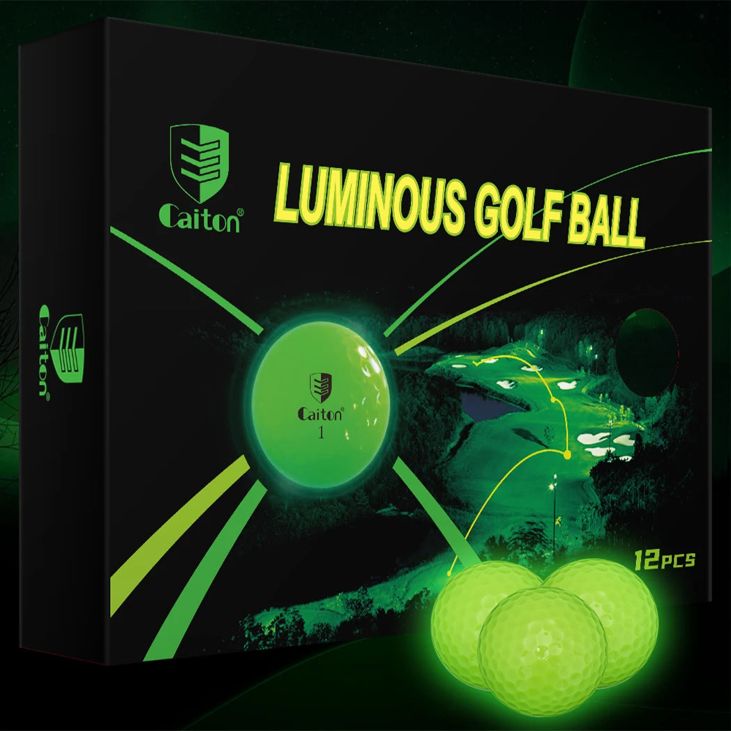 Caiton Glow Golf Balls for Night Sports