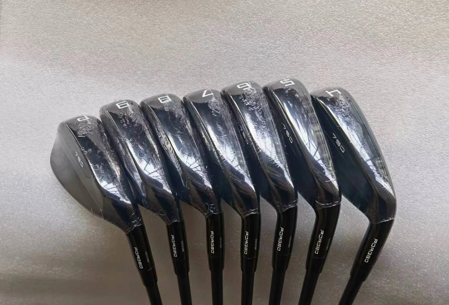 Golf Clubs Iron Set   P79.0 black Tungsten  Golf Irons Set 4-9P 7Pcs Forged With Steel Shaft