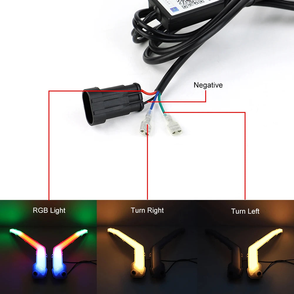 Can-Am LED Front Turn Signature Light With RGB Flow Lights