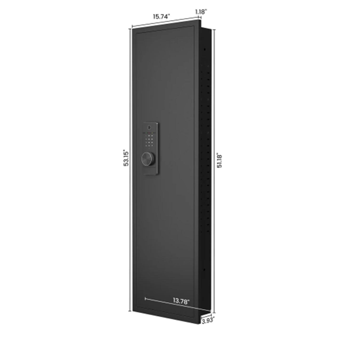 53" Fingerprint Touch Panel In-Wall Safe