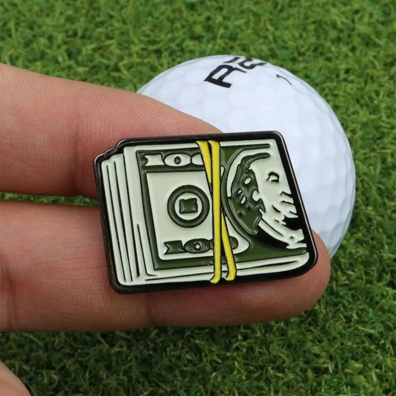 Creative Dollar Bill Golf Ball Mark