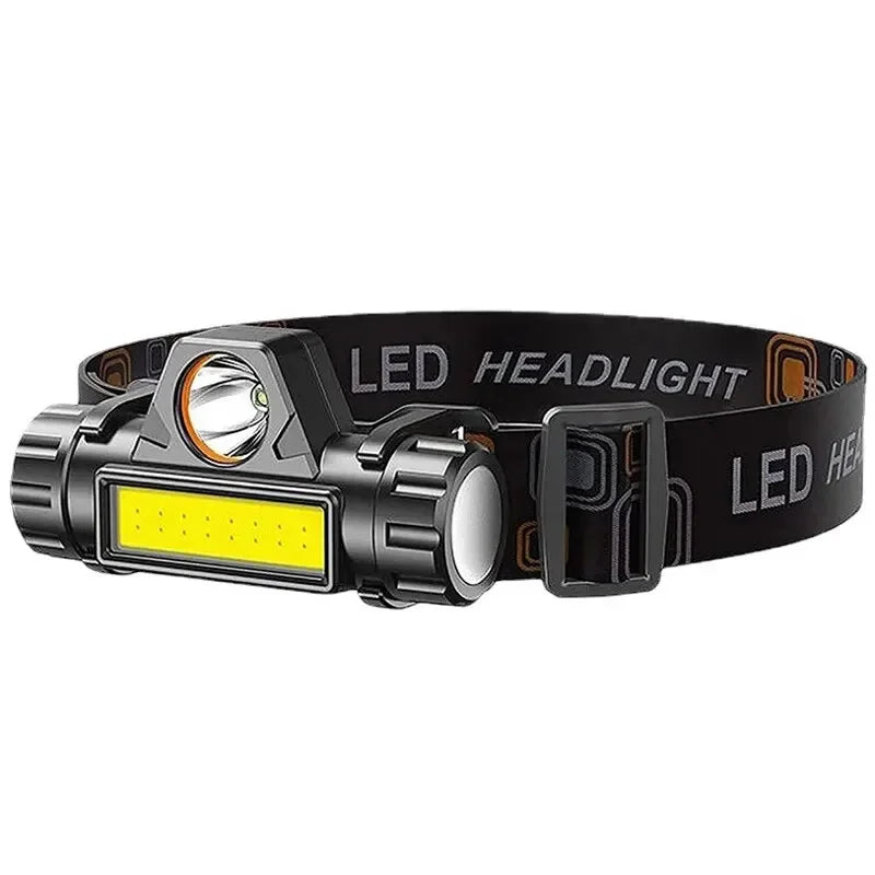 Rechargeable COB LED USB Headlamp