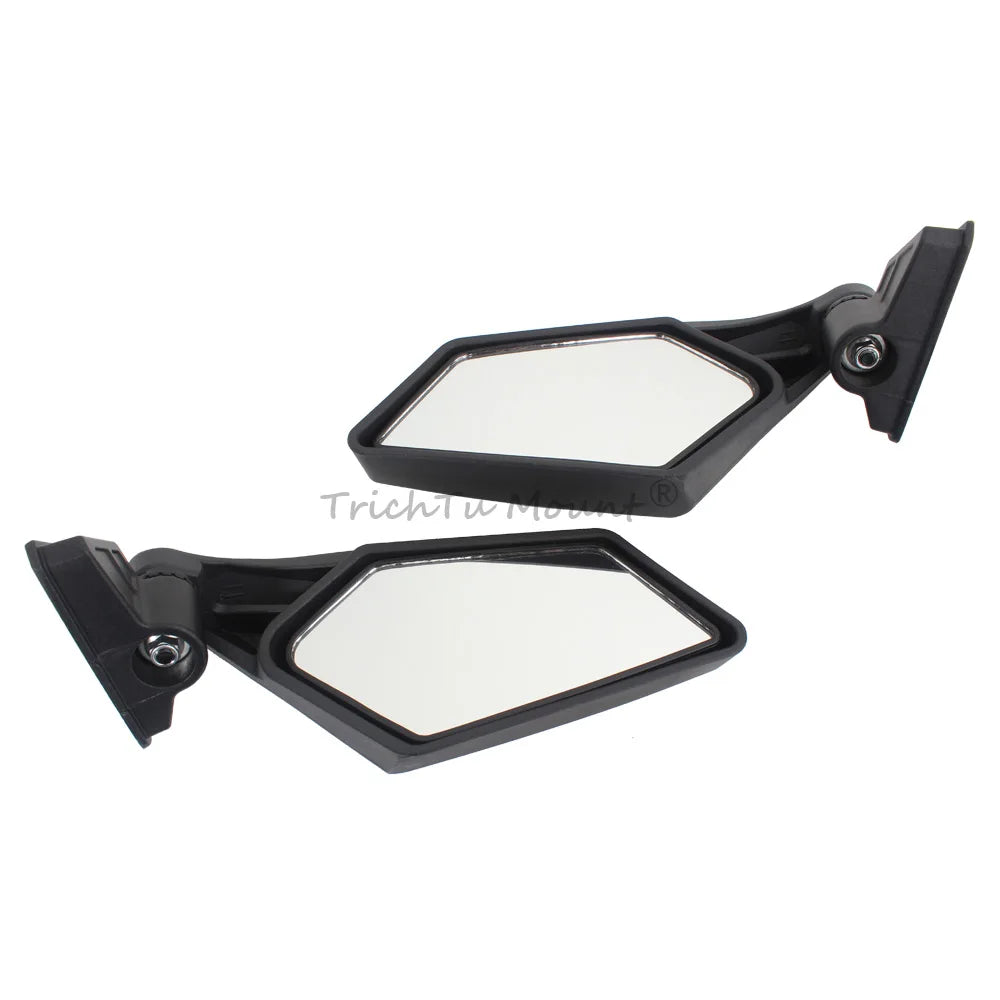 Side Mirrors Black Can Am