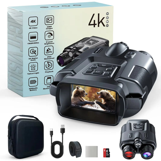 4K Night Vision Binoculars 3inch Screen