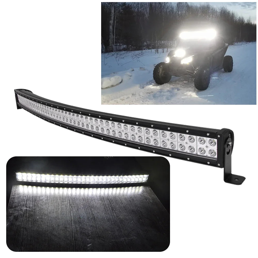 Curved LED Light Bar Upper Roof Mounts Brackets