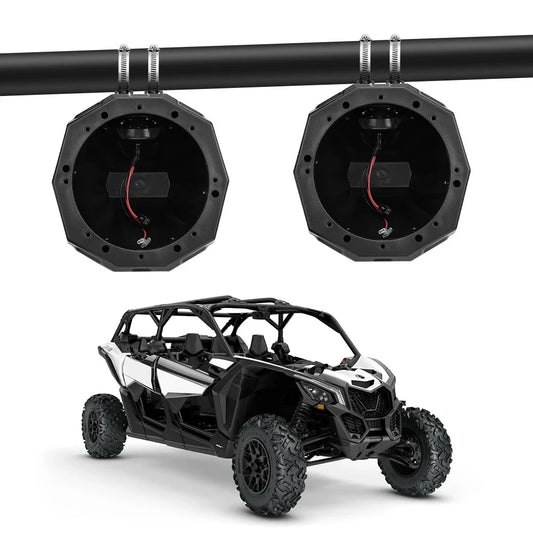 UTV ATV Speaker Enclosure Accessories 1.5 - 2" Clamps