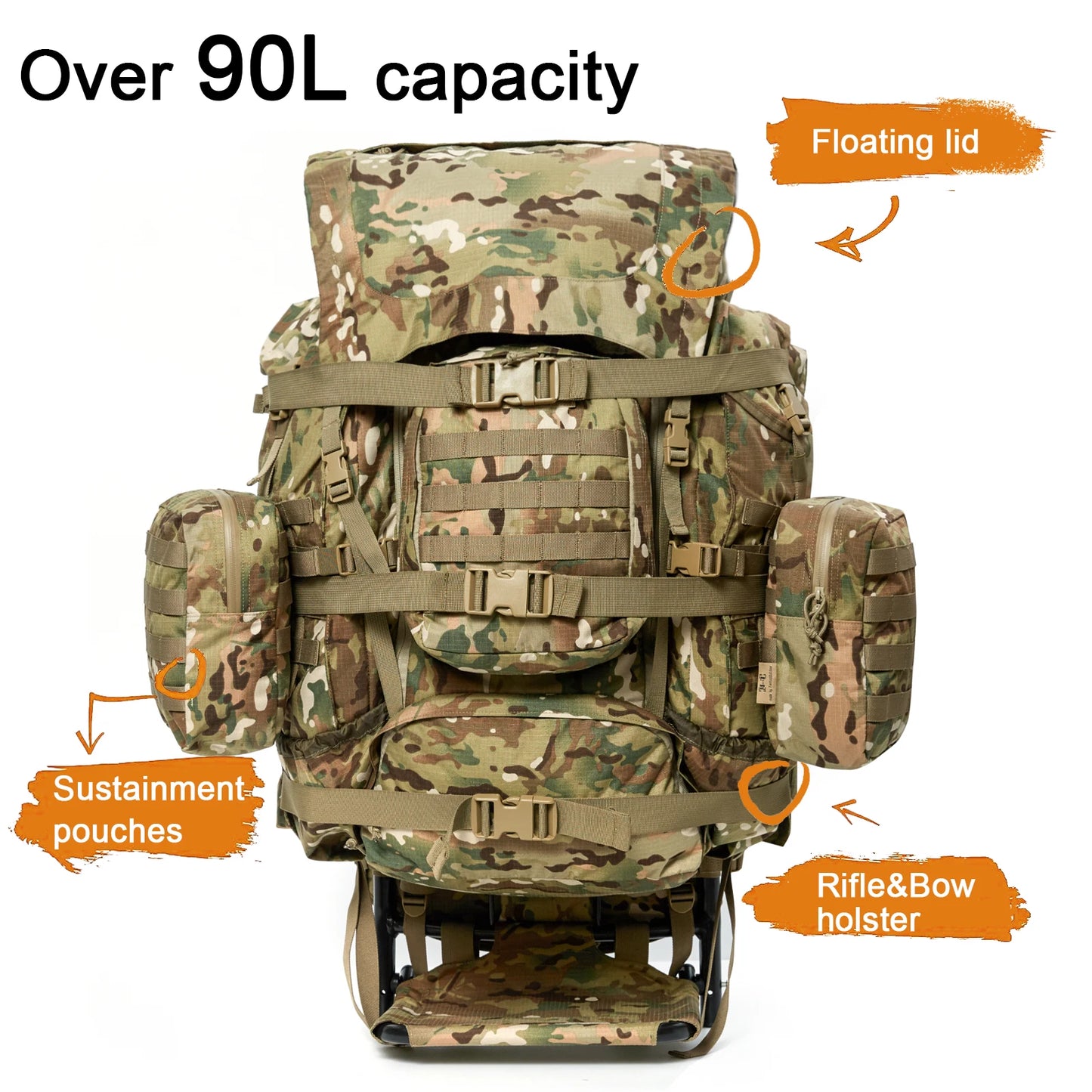 MT Military Large Hunting Rucksack with Aluminum External Frame