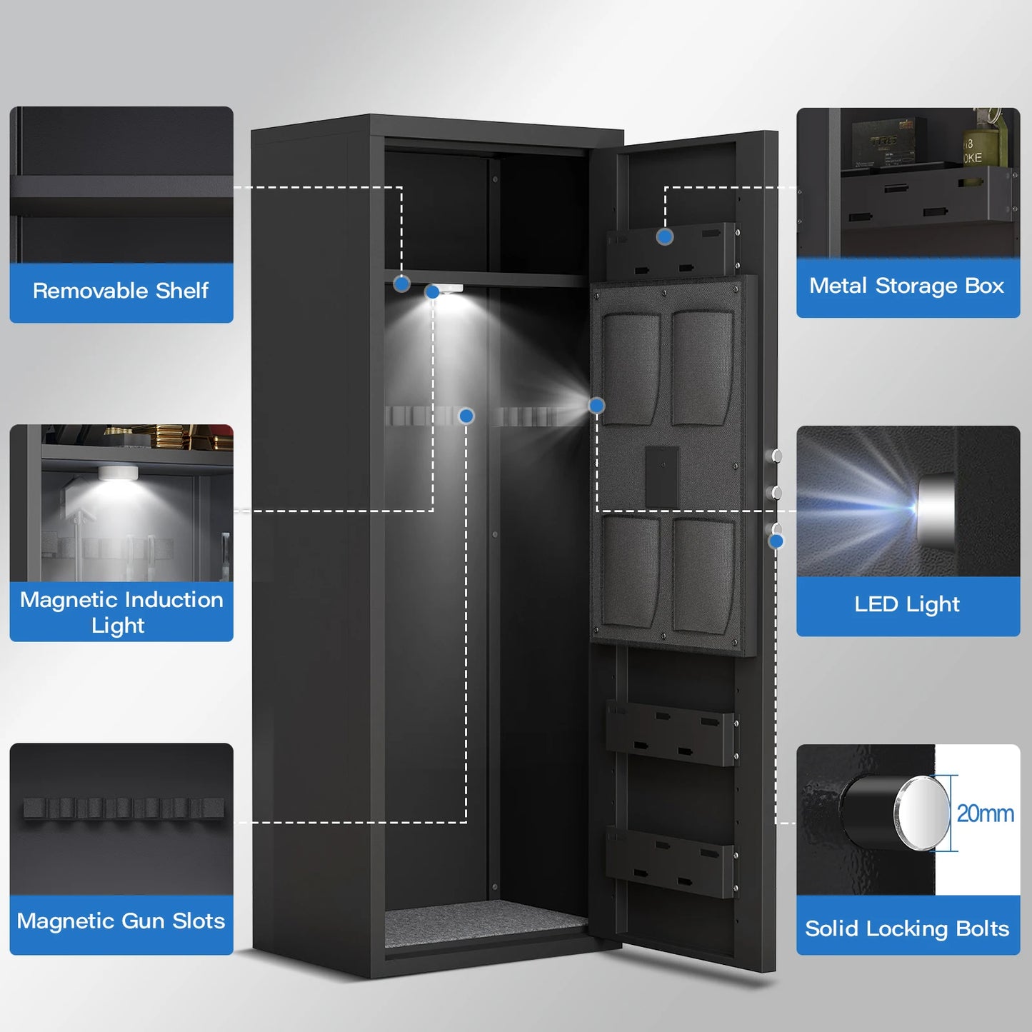 10-12 Unassembled Biometric Gun Safe