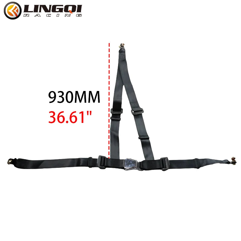 LINGQI RACING Motorcycle 4 Point Mounting Seatbelt