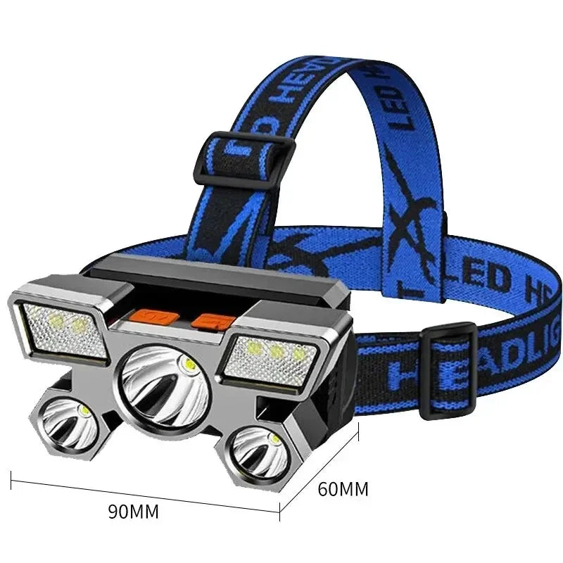 Powerful Rechargeable Head Flashlight