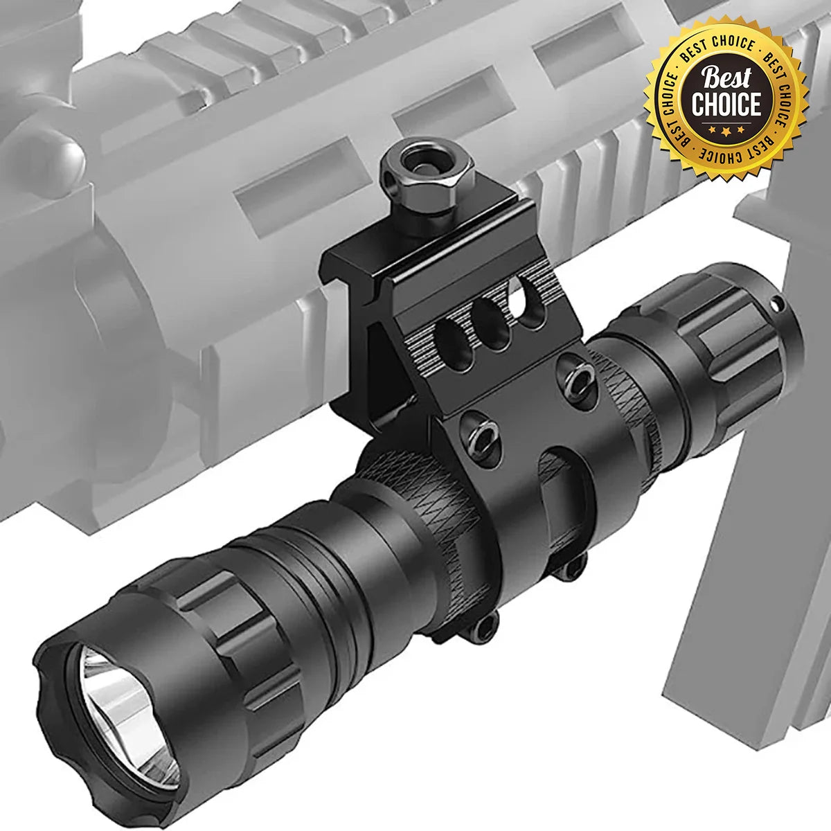 25.4mm Quick Release Offset Flashlight Scope Mount