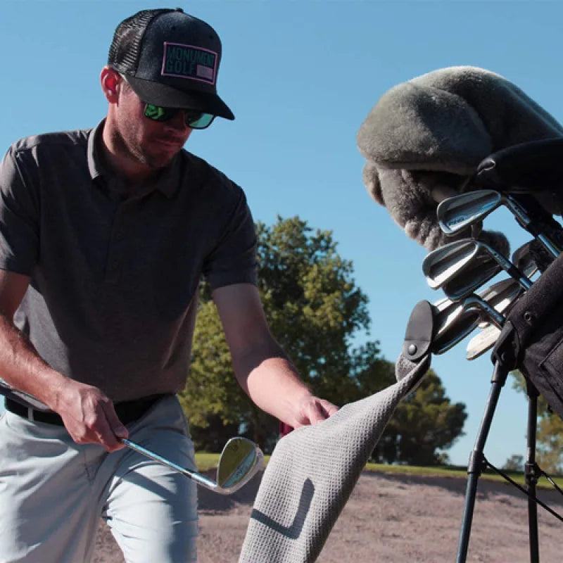 Golf Towel With Magnetic Patch