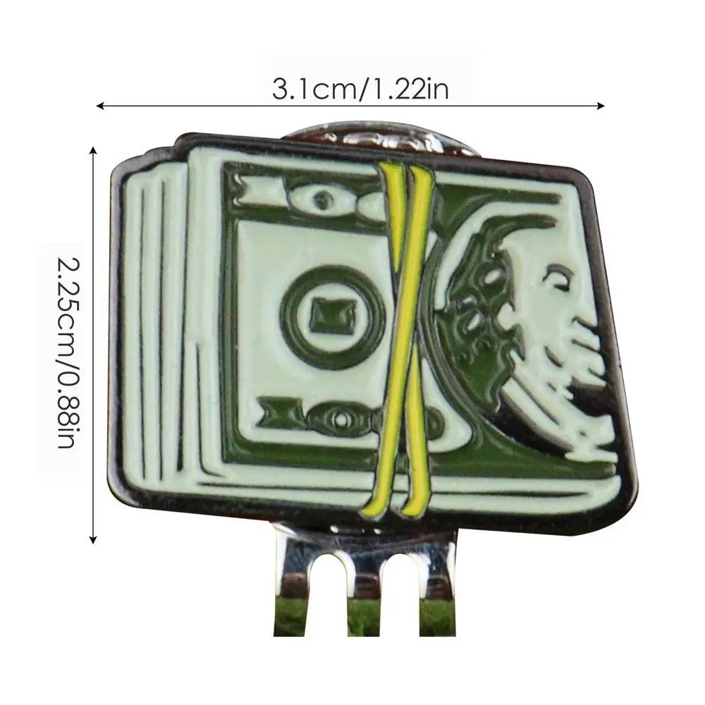 Creative Dollar Bill Golf Ball Mark