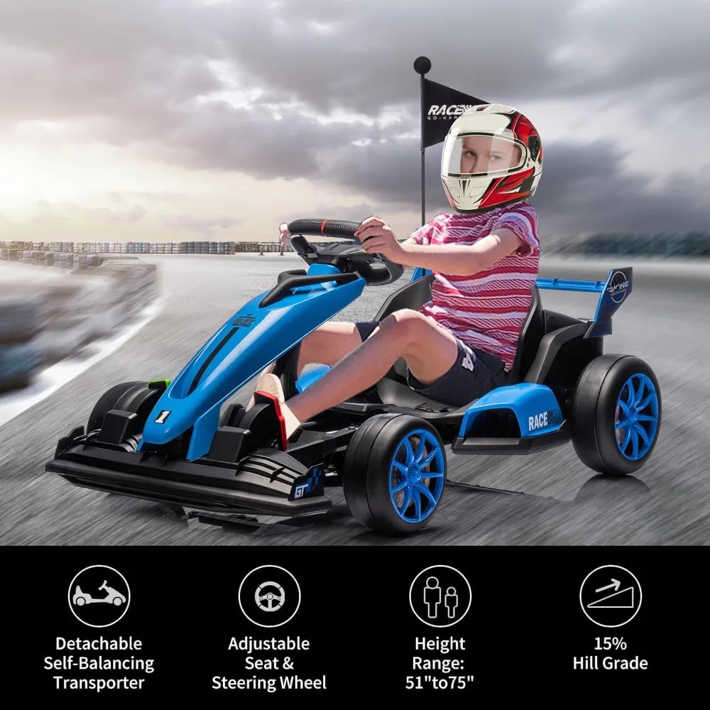 Electric Drift Kart Car with Adjustable Seat