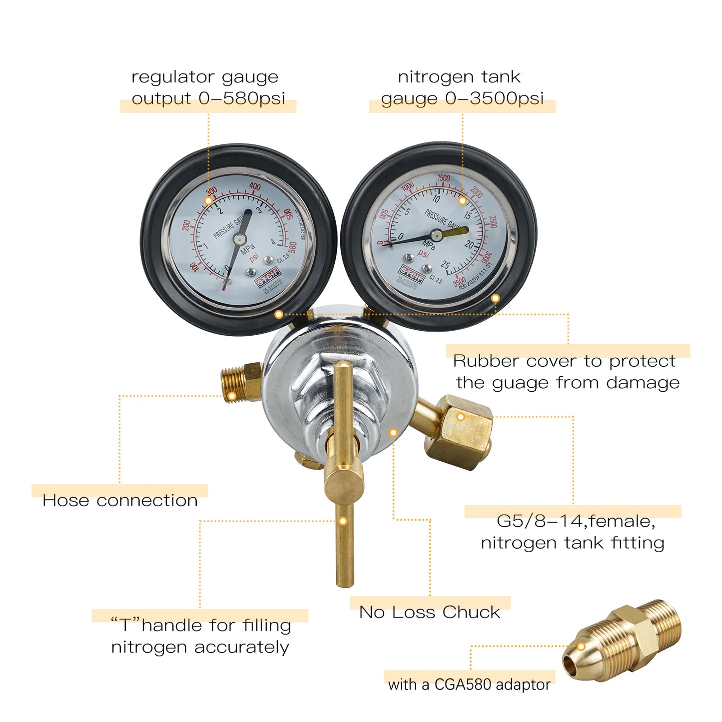 Universal Shock Nitrogen Fill Tool