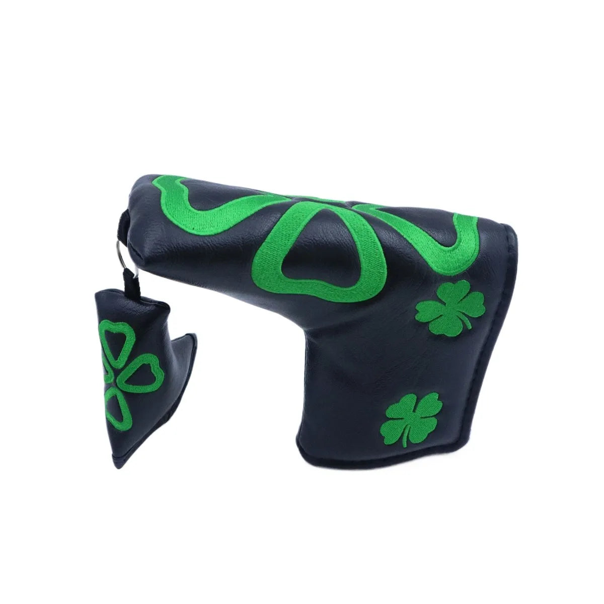 Camouflage and Clover Magnet Golf Blade Putter Cover