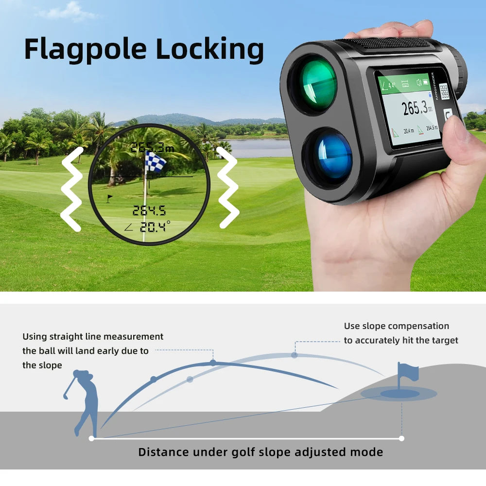 NOHAWK Golf Rangefinder with Slope and Pin Lock Vibration