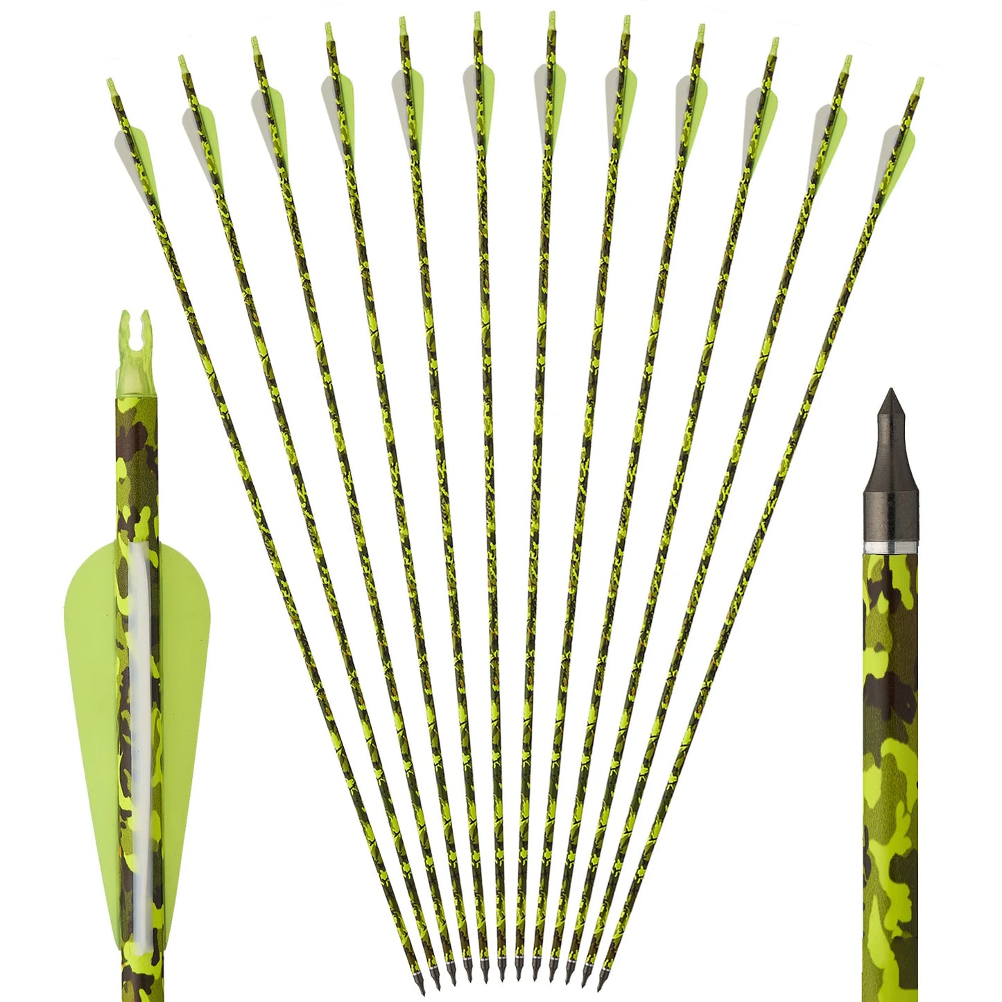 Toparchery 31.5Inch Mixed Carbon Arrows