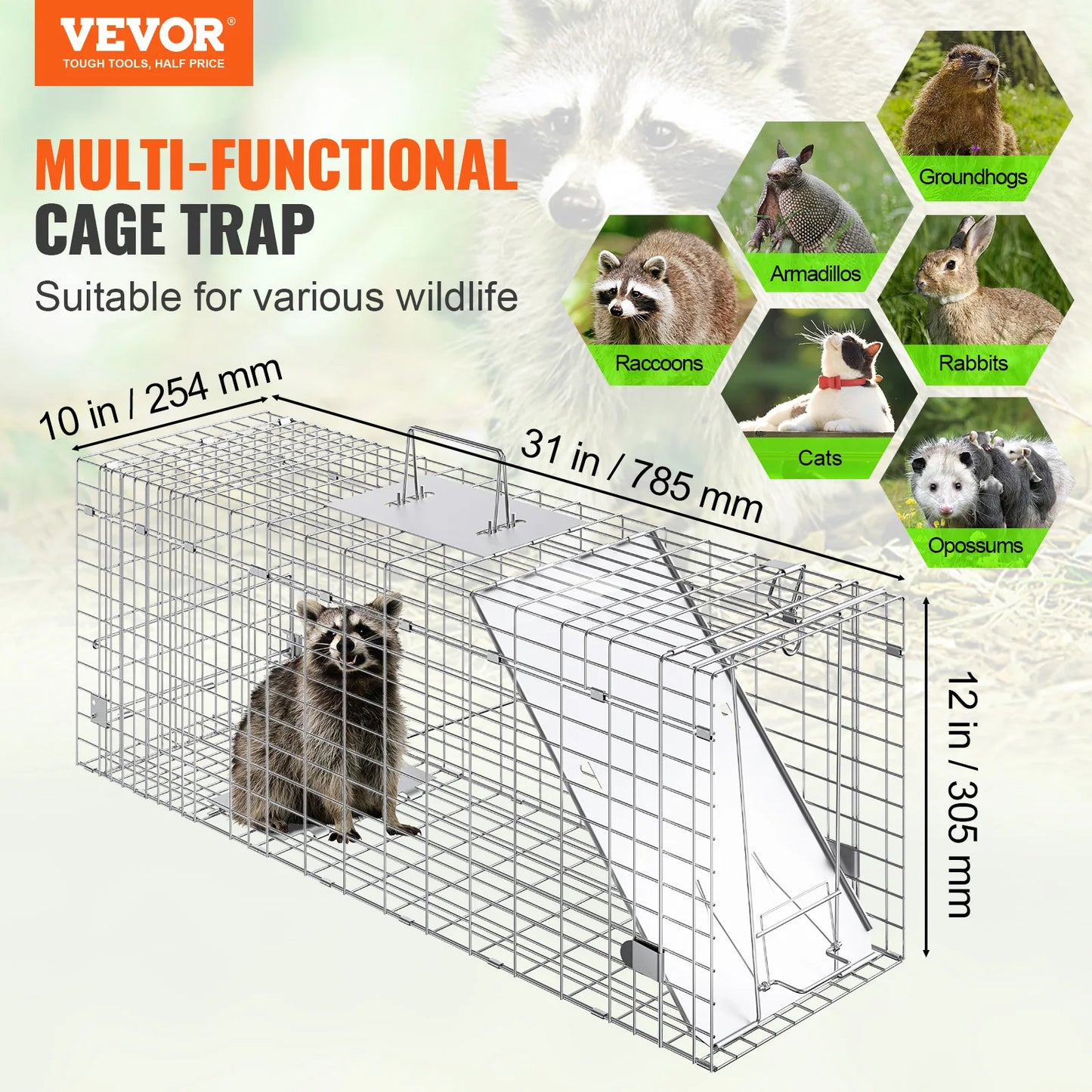 VEVOR Live Animal Cage Trap