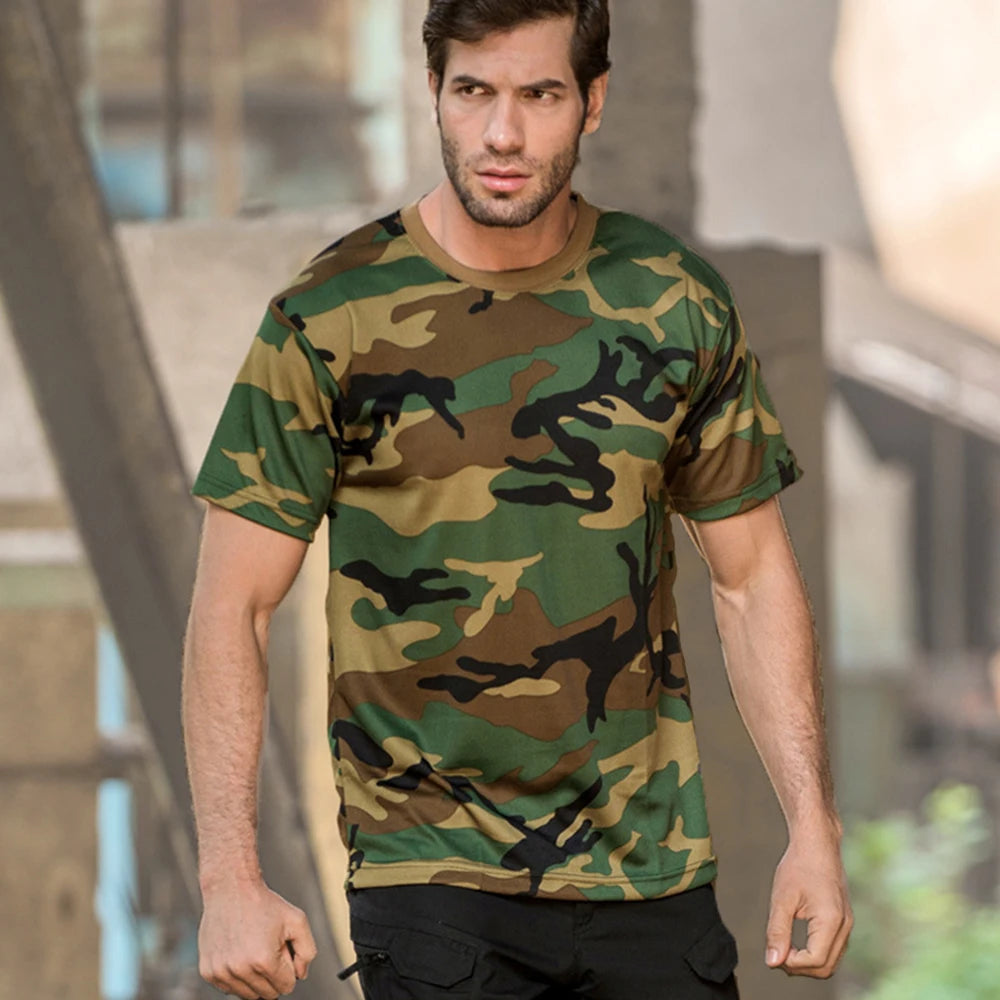 Outdoor Sports Men T-Shirts Camouflage