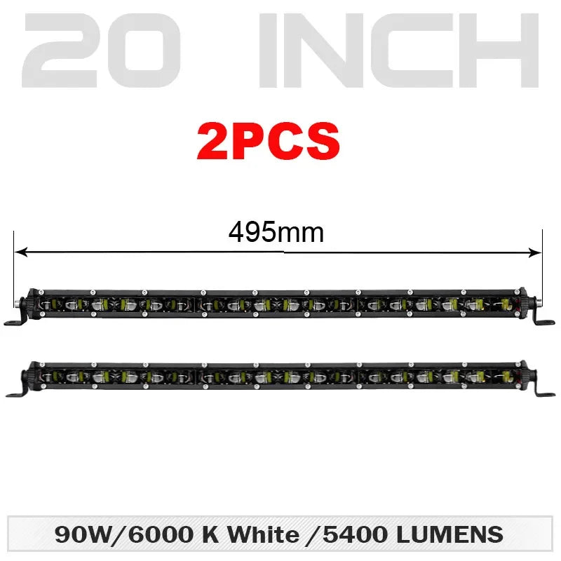 7/20 inch Slim LED Light Bar