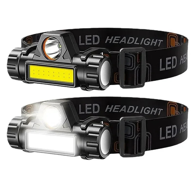 Rechargeable COB LED USB Headlamp