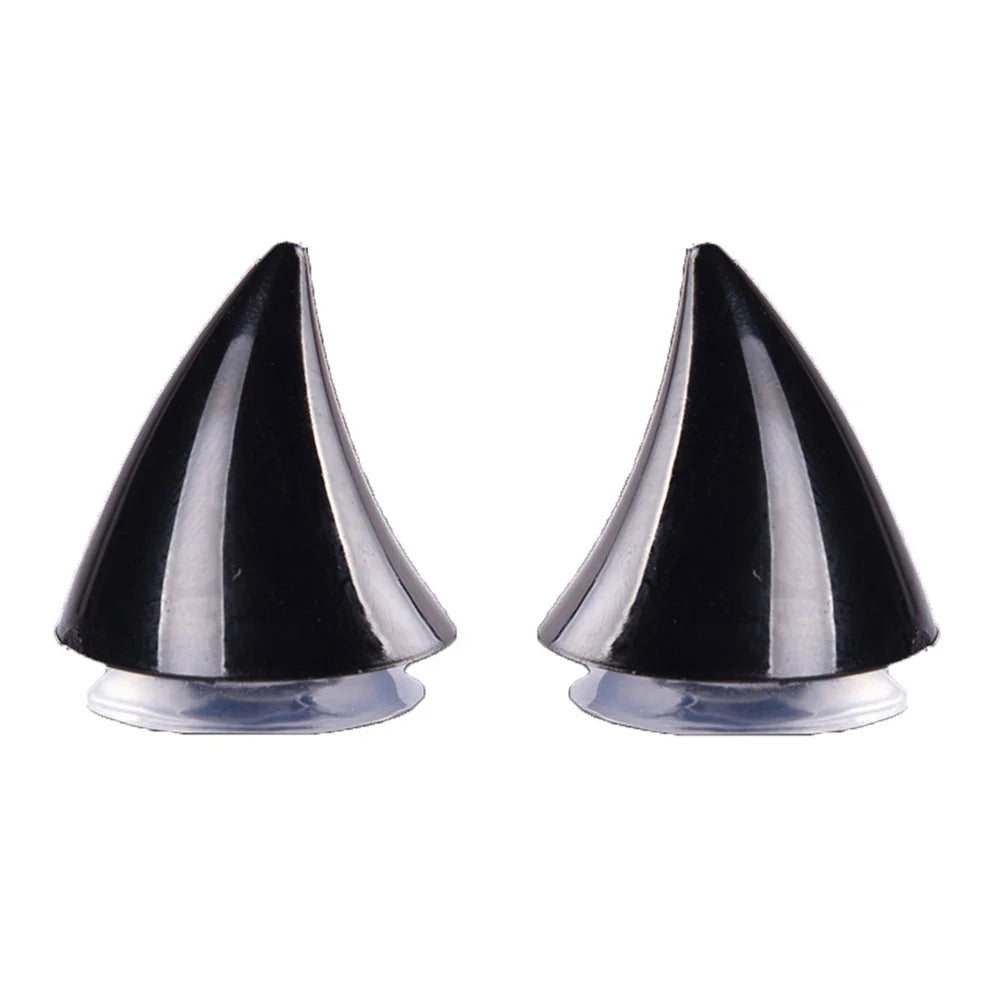 2PCS Motorcycle Helmet Rubber Horn