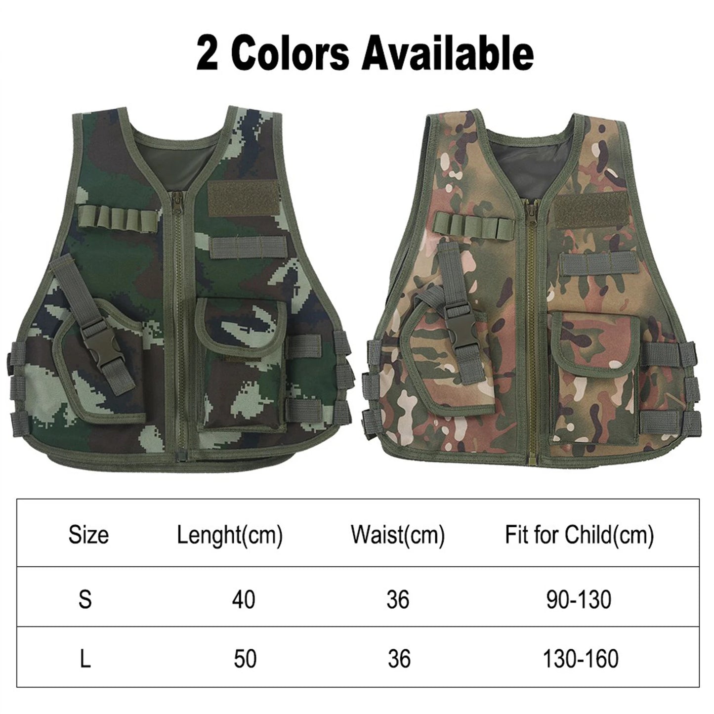 Kids Camouflage Vest