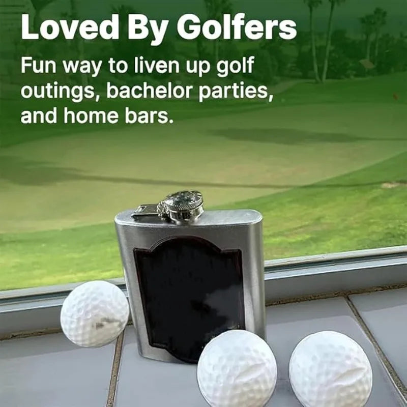 Golf Ball Shaped Shot Glass With Lid