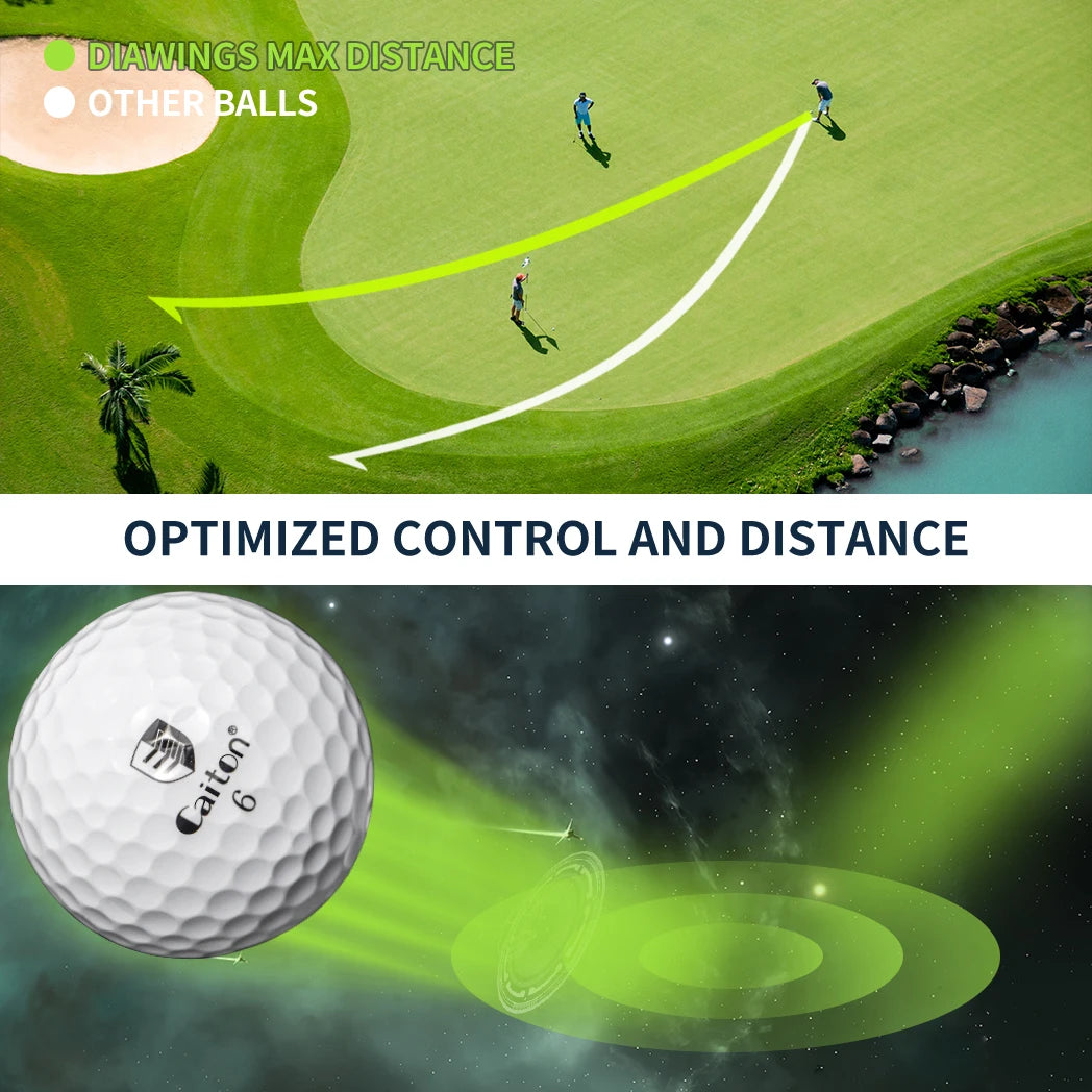 Caiton 100pcs  Golf Balls , High Performance, Long Distance