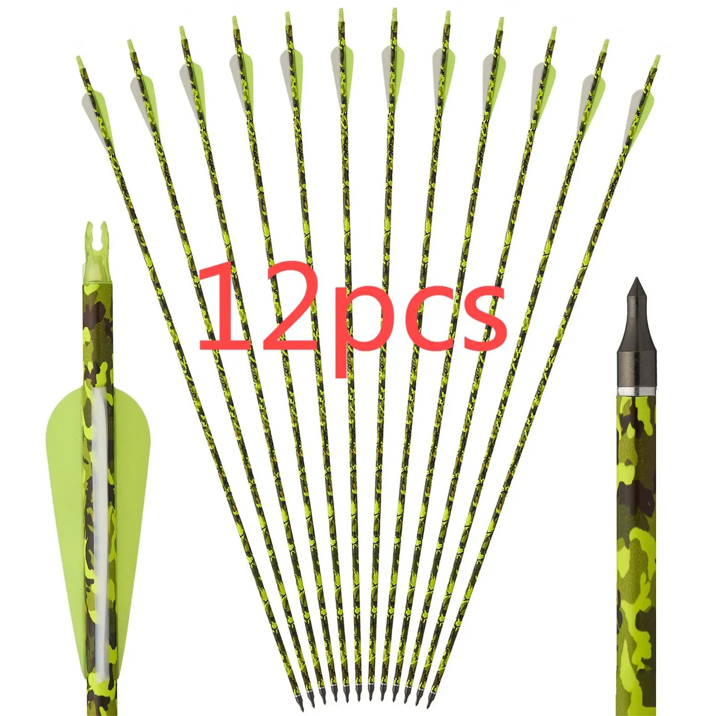 Toparchery 31.5Inch Mixed Carbon Arrows